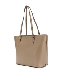 DKNY Whitney Large Leather Tote Bag in Beige (Natural) - Lyst