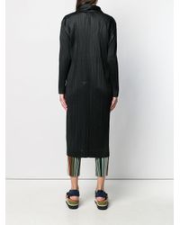 Pleats Please Issey Miyake Black Coat