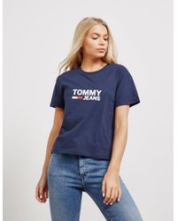 navy blue tommy hilfiger t shirt women's