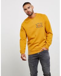 barbour Yellow International X Steve Mcqueen Crew Sweatshirt Yellow.jpeg