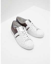 michael kors keaton stripe trainers