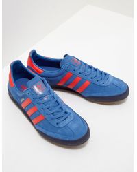 adidas jeans red and blue