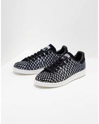 adidas originals stan smith printed trainers