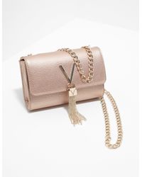 biord til Aktiver Valentino By Mario Valentino Divina Chain Shoulder Bag Rose Gold in Pink -  Lyst