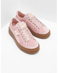 puma velvet platform