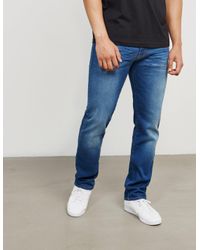 Emporio Armani Denim Mens J45 Regular Tapered Jeans - Online Exclusive Blue  for Men - Lyst