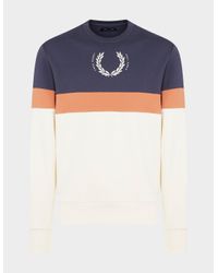 fred perry sweatshirt white
