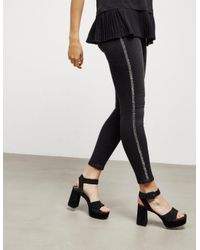 True Religion Womens Glitter Jeggings Black | Lyst UK