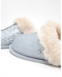ugg silver sparkle slippers