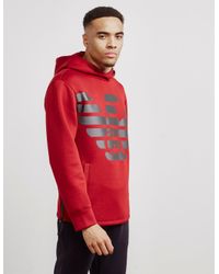 Emporio Armani Synthetic Remix Overhead Hoodie Red for Men - Lyst