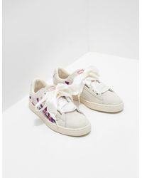 PUMA Suede Heart Flower White - Lyst