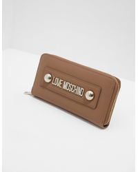 Love Moschino Multicolor Stud Logo Purse Nude/gold