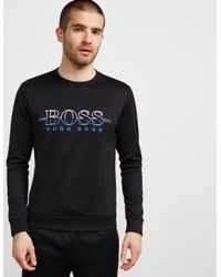 boss athleisure salbo crew neck sweatshirt