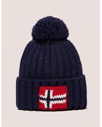 navy mens bobble hat