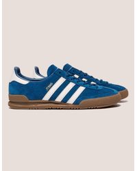 adidas jeans blue white