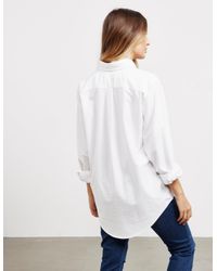 Polo Ralph Lauren Cotton Oversized Oxford Long Sleeve Shirt White - Lyst