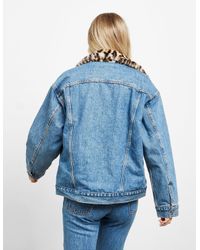 levi's leopard print jacket