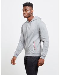 moschino tape full zip hoodie