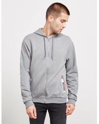 moschino tape hoodie grey