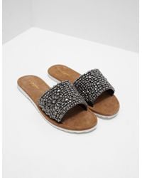 black sparkly sandals womens