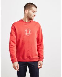 fred perry global branded sweatshirt