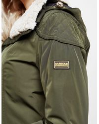 barbour garrison jacket green