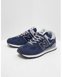 New Balance Suede 574 Core Navy Shoes 