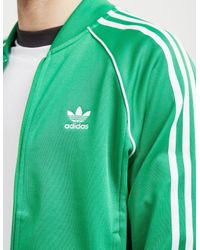 adidas originals superstar track top green