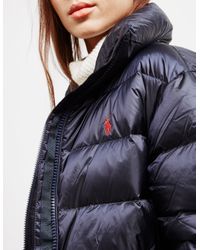 blue polo jacket