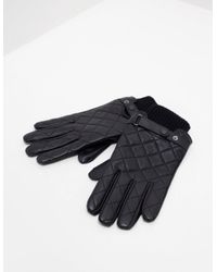 mens leather gloves barbour