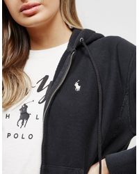 black polo hoodie women's