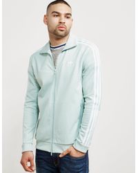 adidas beckenbauer track top green