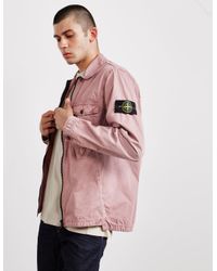 Stone island magenta overshirt new arrivals