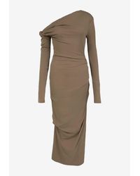 Paris Georgia Basics Sammy Fitted Satin Midi Dress in Green | Lyst Paris Georgia Basics Sammy Fitted Satin Midi Dress in Green | Lyst