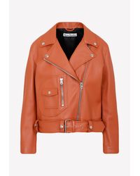 acne moto leather jacket