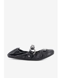 Balenciaga 'Anatomic' Ballet Flats in Black | Lyst