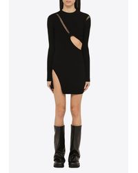 The Attico cut-out mini dress - Red