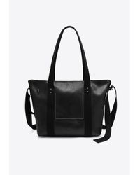 【Rick Owens】TROLLEY / BLK/BLK Rick Owens Trolley Leather Tote Bag | Black | FARFETCH CA