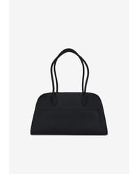 The Row Terrasse Leather Shoulder Bag in Black | Lyst