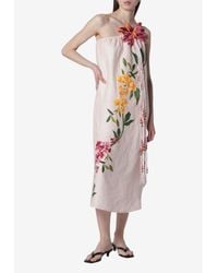 farm rio savana dream strapless midi dress Savana Dream Strapless Dress (Women)