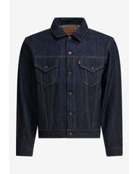 Levi's 1961 Type Iii 557 Denim Trucker Jacket in Black for Men | Lyst