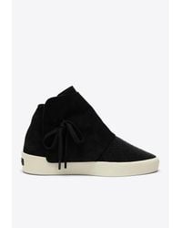 Fear Of God 8th Moc High Suede Sneakers in Black for Men | Lyst