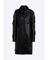 ☆Valentino☆セール！アイリス ブロケード コート Valentino Floral Brocade Coat | Lyst