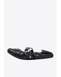 Balenciaga 'Anatomic' Ballet Flats in Black | Lyst Balenciaga 'Anatomic' Ballet Flats in Black | Lyst