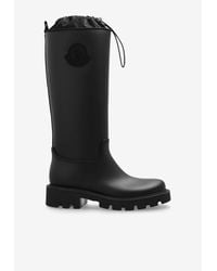 Moncler 'Loftgrip' Heeled Rain Boots in Black | Lyst
