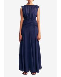 chinese dress ladies Magic Sculpting High Neck Ruched Maxi Dress  InTheStyle