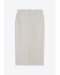 Margaux Lonnberg Wool-Blend Lauren Jumpsuit in White | Lyst Margaux Lonnberg Wool-Blend Lauren Jumpsuit in White | Lyst