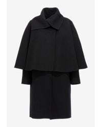コート CHLOE Black Wool Blend Coat Chloé Oversized Coat In Wool | Chloé US