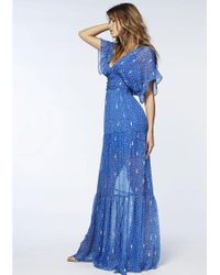 Ba&sh Silk Mela Maxi Dress in Blue - Lyst