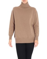 Max Mara Natural Camel Knitted Gnomo Sweater
